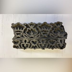 Antique hand carved Wood Print Blocks